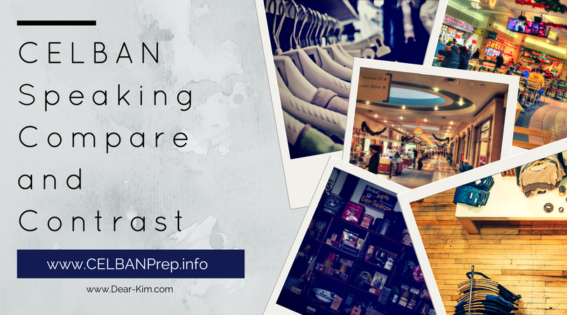 ๐๏ธ๐ ๐ 3G CELBAN Speaking Compare and Contrast Example